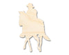 Unfinished Wood Soldier Riding Horse Shape | DIY Craft Cutout | up to 46" DIY