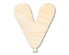 Unfinished Wood Balloon Letter V Shape | DIY Craft Cutout | up to 46" DIY
