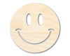 Unfinished Wood Smiley Face Shape | DIY Craft Cutout | up to 46" DIY