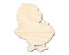 Unfinished Wood Happy Chick Shape | DIY Craft Cutout | up to 46" DIY