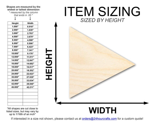 Unfinished Wood Play Shape | DIY Craft Cutout | up to 46" DIY