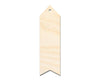 Unfinished Wood Wavy Simple Bookmark Shape | DIY Craft Cutout | up to 12" DIY