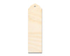 Unfinished Wood Curved And Pointed Bookmark Shape | DIY Craft Cutout | up to 12" DIY