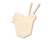 Unfinished Wood Chinese Takeout Shape | DIY Craft Cutout | up to 46" DIY