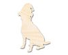 Unfinished Wood Dog With Santa Hat Shape | DIY Craft Cutout | up to 46" DIY