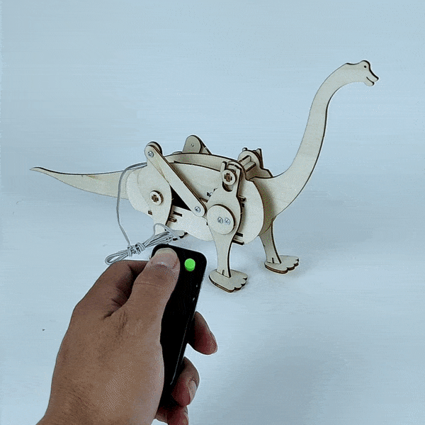 Dinosaur Robot Brachiosaurus DIY Kit, Educational STEM Toy