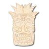 Unfinished Wood Etched Big Tiki Shape | Paint By Line Crafts | up to 30" DIY