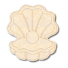 Unfinished Wood Etched Clam Shape | Paint By Line Crafts | up to 30" DIY