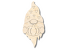 Unfinished Wood Layered Hanging Heart Gnome Holding Pumpkin | 2 Layers | up to 46"
