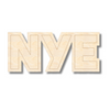 Unfinished Wood Etched NYE Shape | Paint By Line Crafts | up to 30" DIY