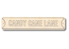 Unfinished Wood Candy Cane Lane Street Sign | 3 Piece | Layered Street Sign | up to 46" DIY