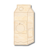 Unfinished Wood Etched Orange Juice Shape | Paint By Line Crafts | up to 30" DIY
