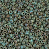 Miyuki 8-4514 8/0 Picasso Seafoam Green Matte Seed Beads - 5 or 10 gm