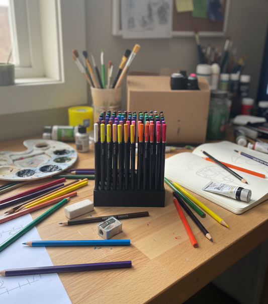 3D Printed 84 Colored Pencil Caddy