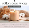 Cotton Core Wicks, 6" Length, Pack of 100