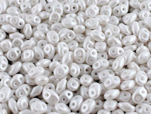 Matubo Superduo 02010-24001 Pearl Shine White Beads - 5 or 10 gm