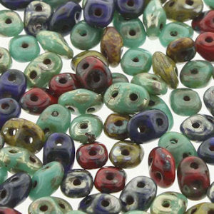 Matubo Superduo Mix127 Raku Beads - 5 or 10 gm