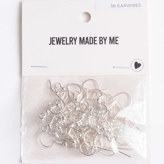 Silver French Ear Wire Earring Hooks 56pc Assortment
