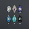 Natural Gemstone Charm Pendant-Quartz, Rose Quartz, Lapis, Blue Apatite, Sku#LY32