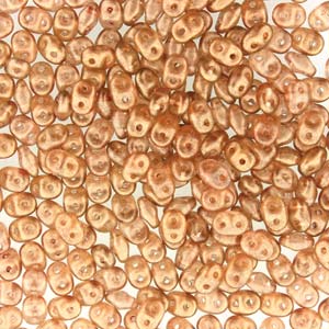 Matubo Superduo 2.5 x 5 mm 00030-29252 Halo Tangerine Beads - 5 or 10 gm