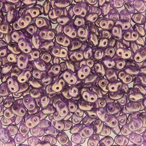 Matubo Superduo 2.5 x 5 mm 00030-29262 Halo Magenta Beads - 5 or 10 gm