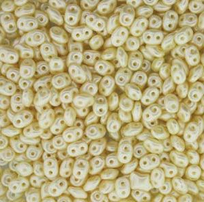 Matubo Superduo 2.5 x 5 mm 02010-25039 Pastel Cream Beads - 5 or 10 gm