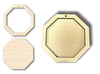 Unfinished Wood 2 Layer Octagon Shadowbox Shape | DIY Craft Cutout | up to 46" DIY