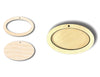 Unfinished Wood 2 Layer Oval Shadowbox Shape | DIY Craft Cutout | up to 46" DIY