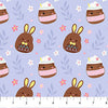 Purple Tossed Springtime Squishmallows Cotton 44"/45" Fabric Per Yard