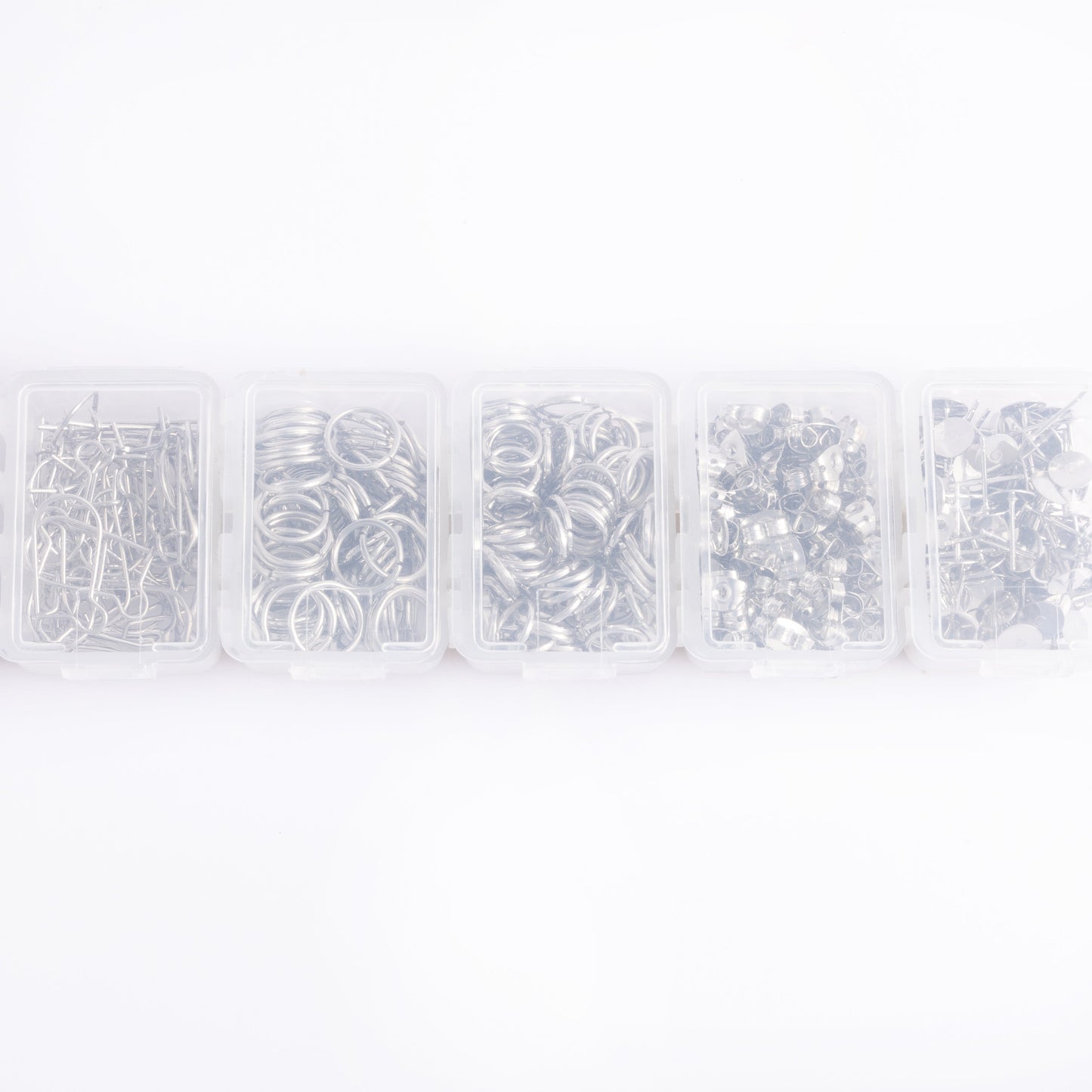 Silver Essential Earring Findings Kit, 575pcs