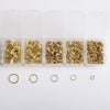 Gold Essential Jump Rings, 700pcs
