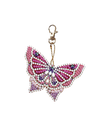 Diamond Art Butterfly Keychain