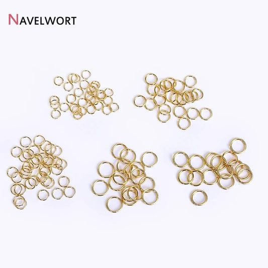 18K Gold Plated Split Rings for Jewelry Making | DIY Connector Rings