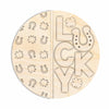 Unfinished Wood St Patrick's Day Lucky Door Sign Kit | Wood Craft Cutouts | 1/4" Thick |