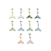 Mother of Pearl Whale Tail Pendant charm, Sku#WL27