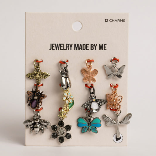 Butterfly & Bug Nature-Inspired Insect Charms Set of 12
