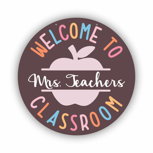Unfinished Wood Custom Name Classroom Sign Kit | Wood Craft Cutouts | 1/4" Thick |