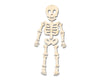 Unfinished Wood Hanging Skeleton Door Sign Door Sign | 15 Piece | DIY Craft Cutout | up to 46" DIY