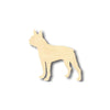 Unfinished Wood Boston Terrier Dog Shape - Animal - Pet - Craft - up to 46" DIY