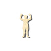 Unfinished Wood Boxer Shape - Sports - Craft - up to 46" DIY