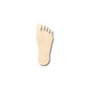 Unfinished Wood Foot Shape - Craft- up to 46" DIY