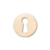 Unfinished Wood Key Hole Shape - Craft - up to 46" DIY