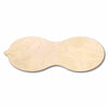 Unfinished Wood Peanut Shape - Food - Craft - up to 46" DIY