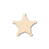 Unfinished Wood Sheriff Badge Shape - Law Enforcement - Craft - up to 46" DIY