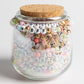 BFF Bestie Friendship Bracelet Making Bead Kit with Letter Beads Pastel Mix and Winged Heart Charm DIY Jar