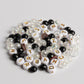Gold Mushroom Charm Moody Vibes Bead Styles Black White and Gold Beads DIY Jar