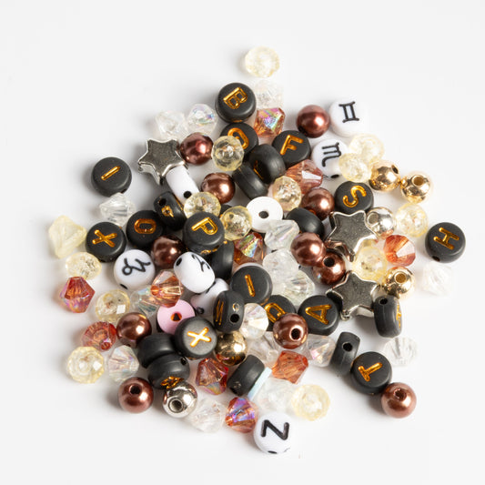 Milk Bottle Cosmic Core Celestial Vibes Moody Dark Letter Bead DIY Kit