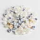 Evil Eye Charm Clear Crystal Beads Polymer Heishi Beads DIY Jar