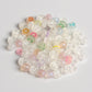 Aura Bead Kit with Clear Letter Beads Pastel Accents and Glitter Heart Charm DIY Jar
