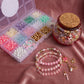 Pastel Pink Holiday Jewelry DIY Letter Bead Box